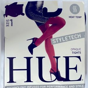 Hue Opaque Tights in Size 1, Black